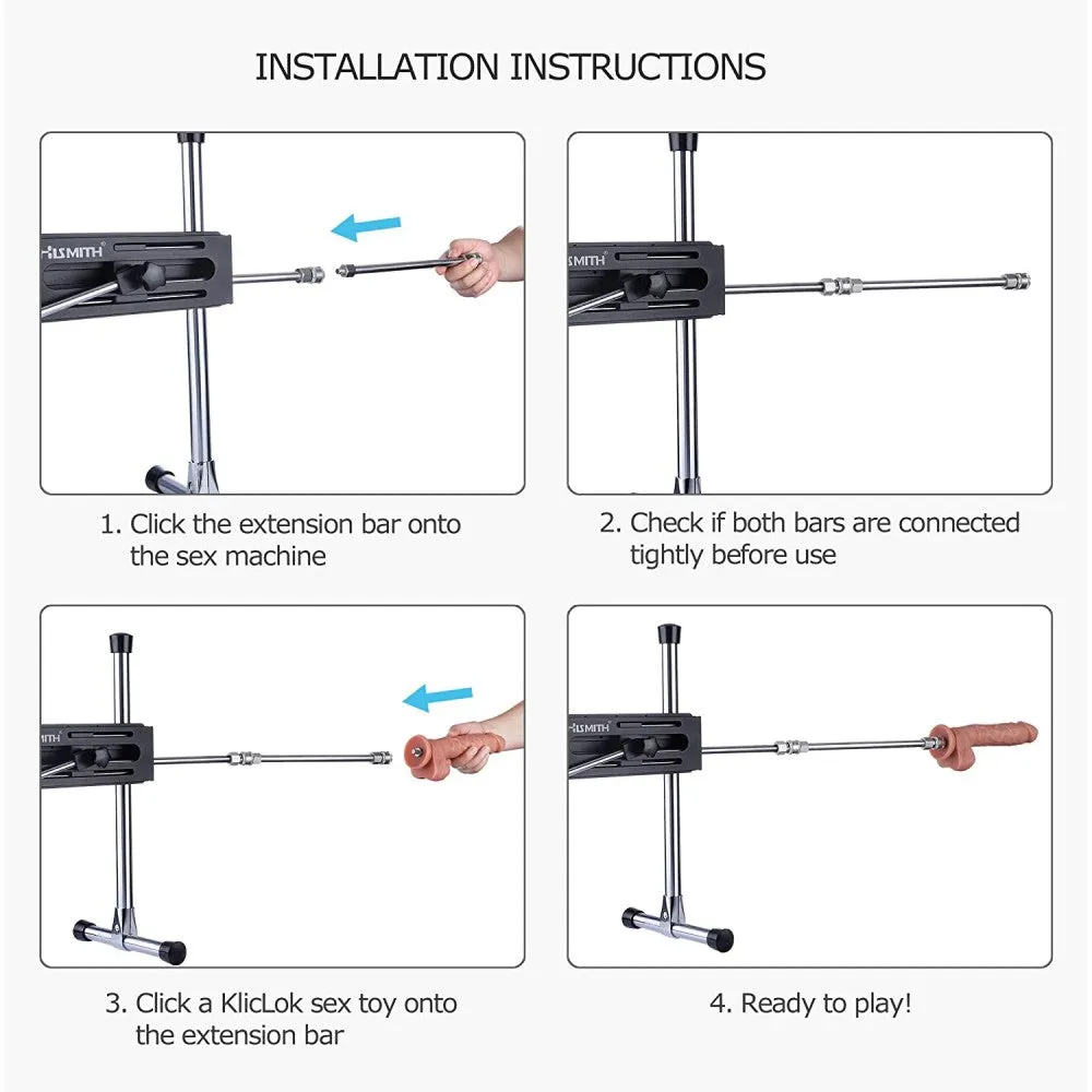12 Extension Bar for Hismith Sex Machines
