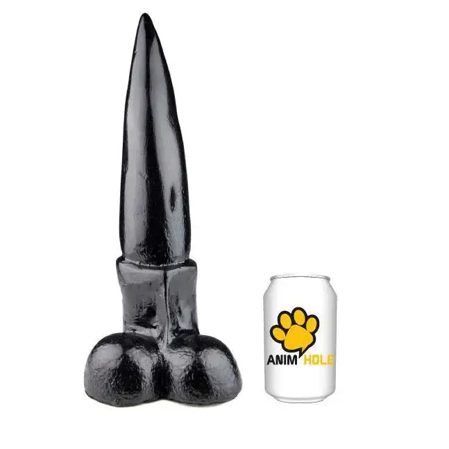 12-inch Extra Large Black Realistic Dildo with Balls