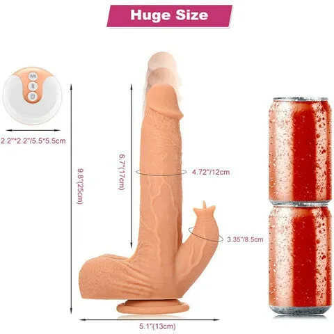 4 IN 1 Clitoral Stimulation Suction Cup Realistic Dildo