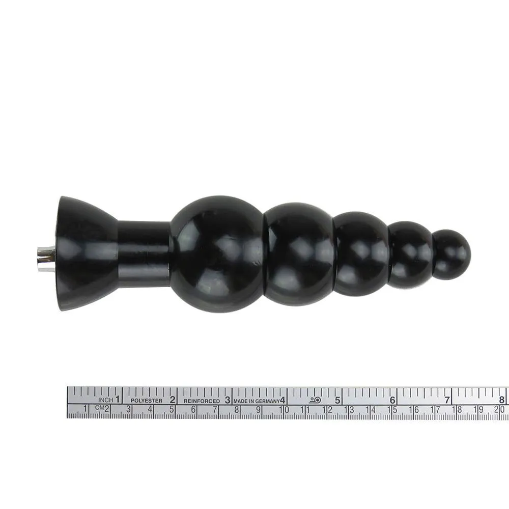 7.28'' Beads Anal Plug(Black) Attachment for Premium Sex Machine