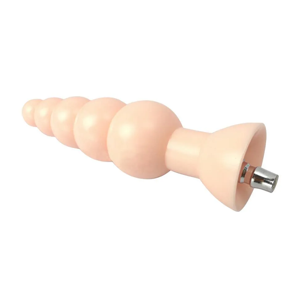 7.28'' Beads Anal Plug(Flesh) Attachment for Premium Sex Machine