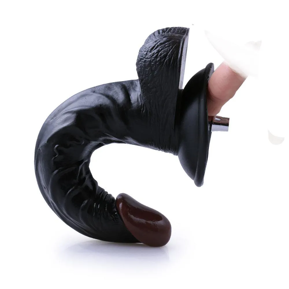 8.07'' G-Spot Dildo(Black) for Premiun Sex Machine