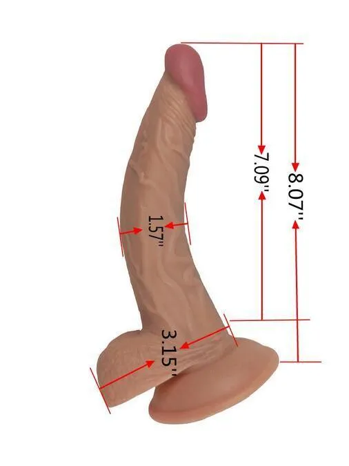 8.07'' G-Spot Dildo(Flesh) for Premiun Sex Machine