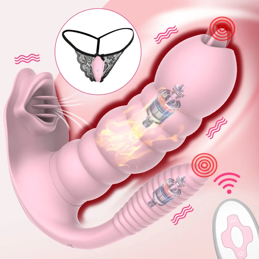 9 Modes Wearable Dildo Butterfly Vibrator