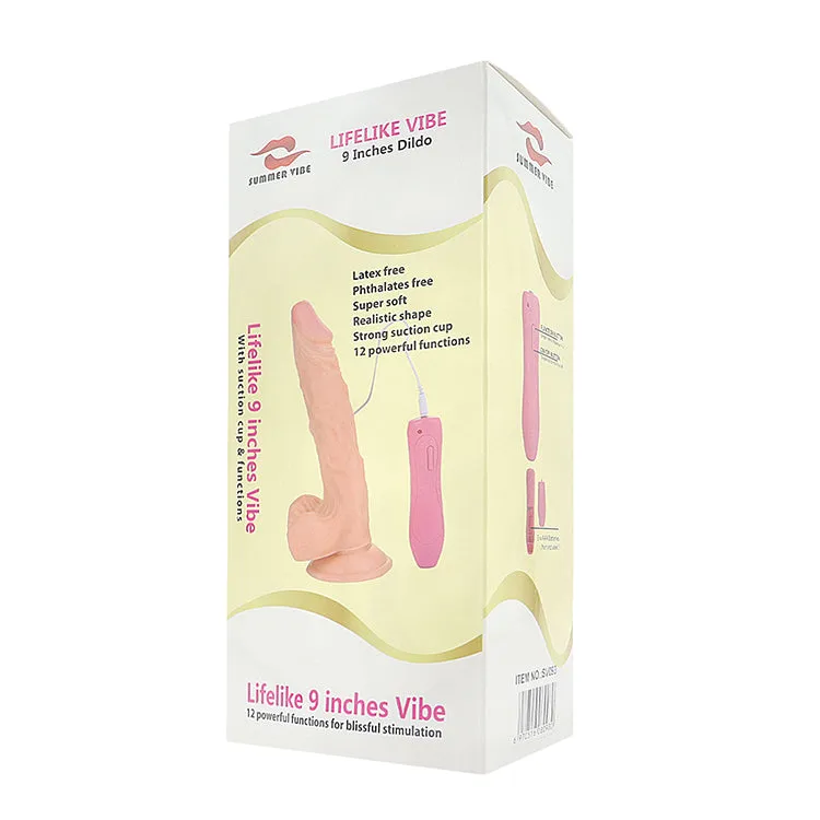 9.0 Inch Huge Vibrating Realistic Dildo Sex toys for women