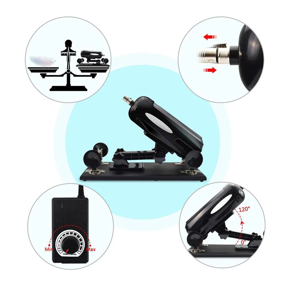 Adult Sex Machine Gun for Couples with Different Sizes Lifelike Dildos