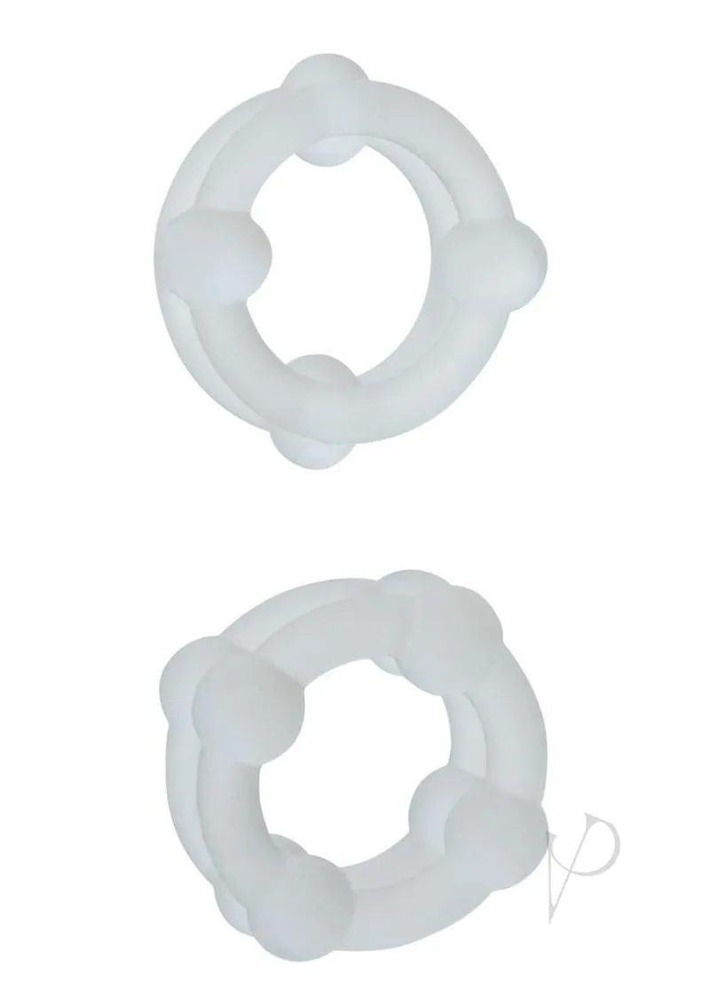 Alpha Silicone Double Stacker Clear