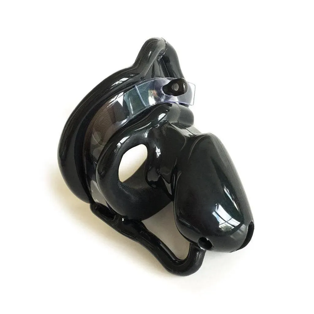 Birdlocked Silicone Neo Chastity Device. Black