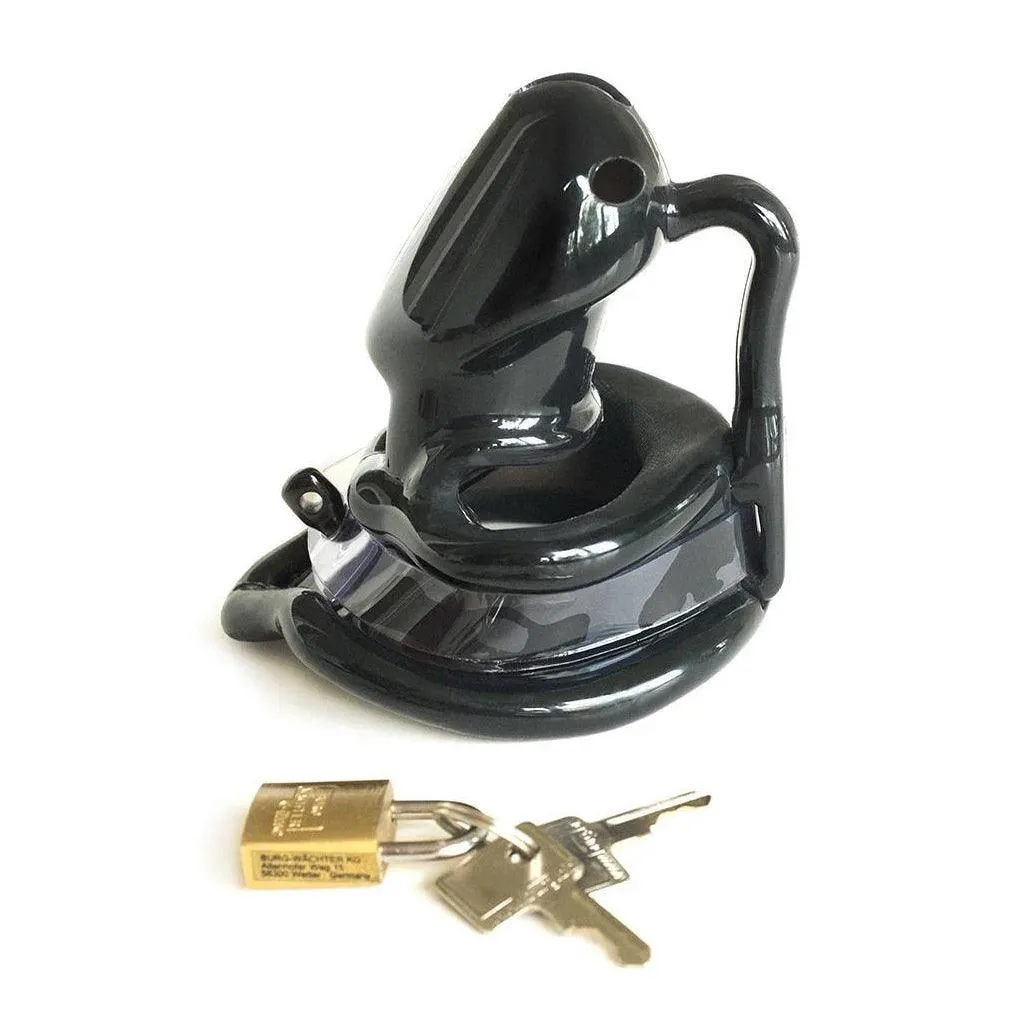 Birdlocked Silicone Neo Chastity Device. Black
