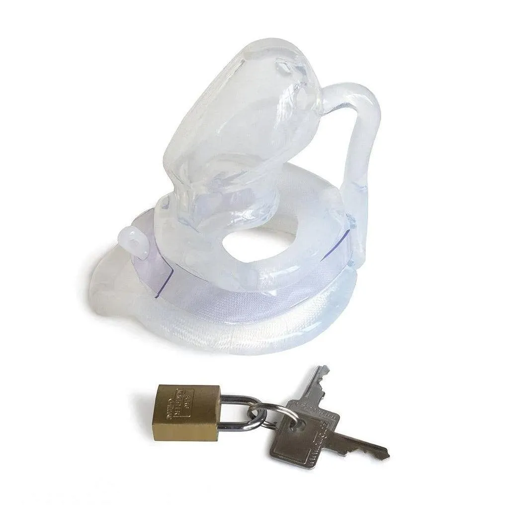 Birdlocked Silicone Neo Chastity Device. Clear