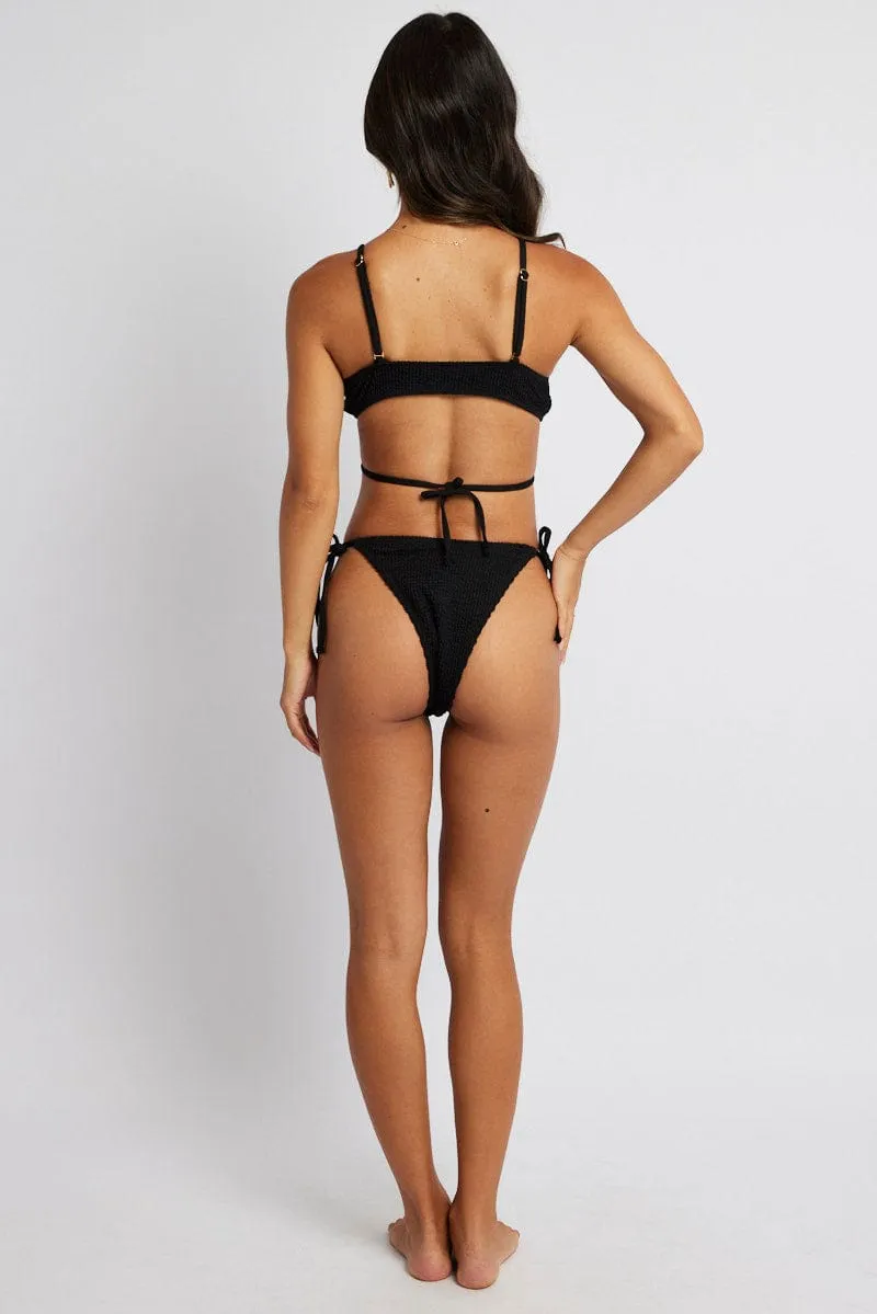 Black Ring Linked Bikini Set