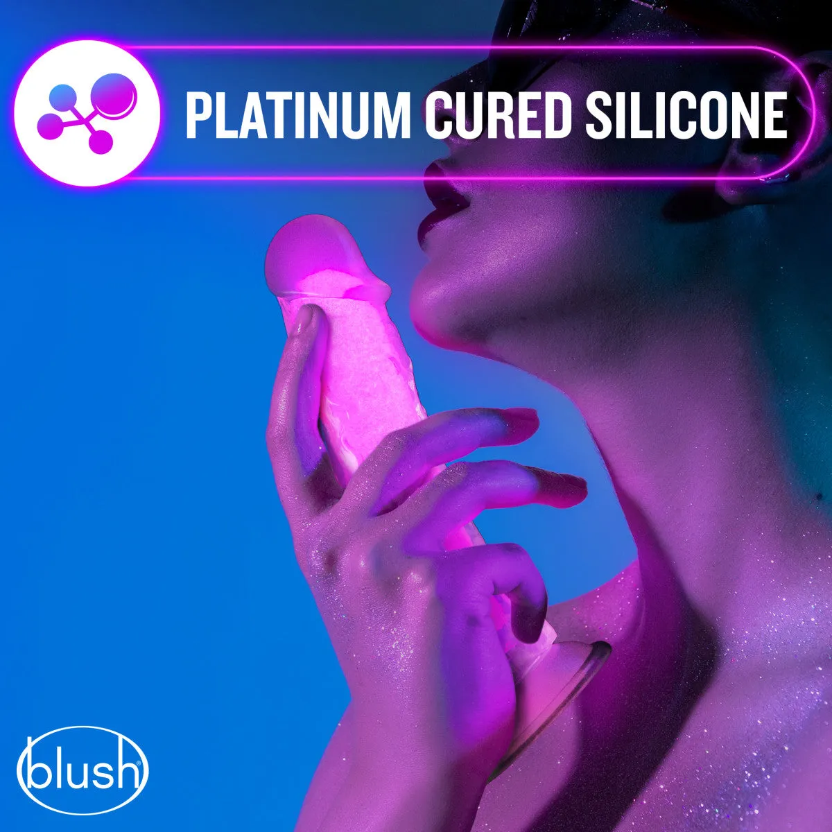 Blush Neo Elite Glow In The Dark 7.5-Inch Pink Dildo