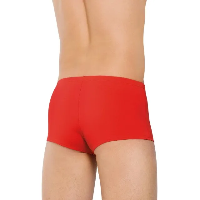 Boxeri sexy SOFTLINE Shorts 4500. din material elastic. design cu fermoare în părți. culoare roșu. mărime L