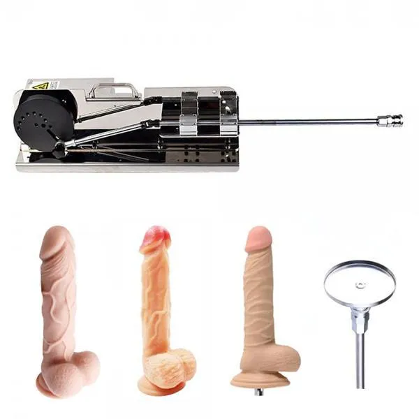 Bright Silver Metal Fucking Sex Machine for Women