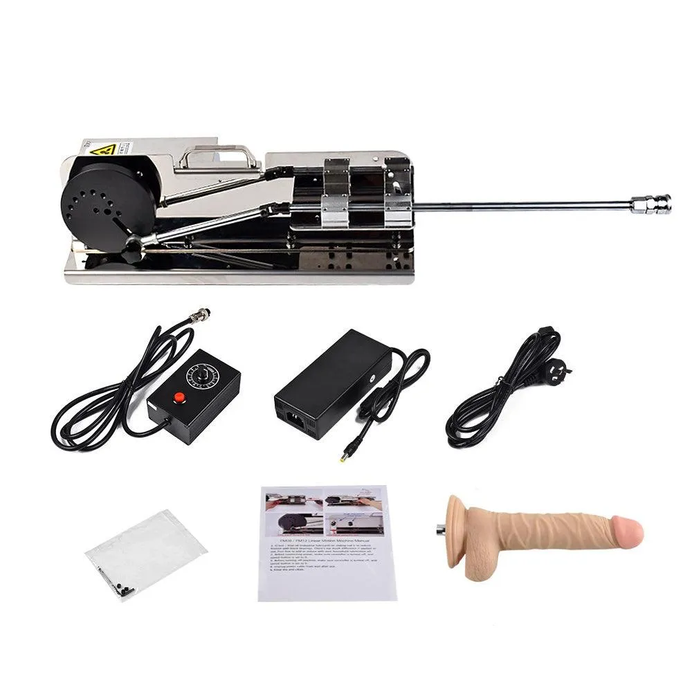 Bright Silver Metal Fucking Sex Machine for Women