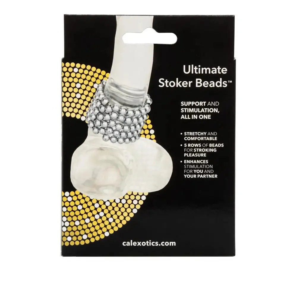 California Exotic Ultimate Silver Stroker Beads Cock Ring for Men