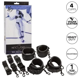 California Exotics - Nocturnal Collection Bed Restraints (Black)