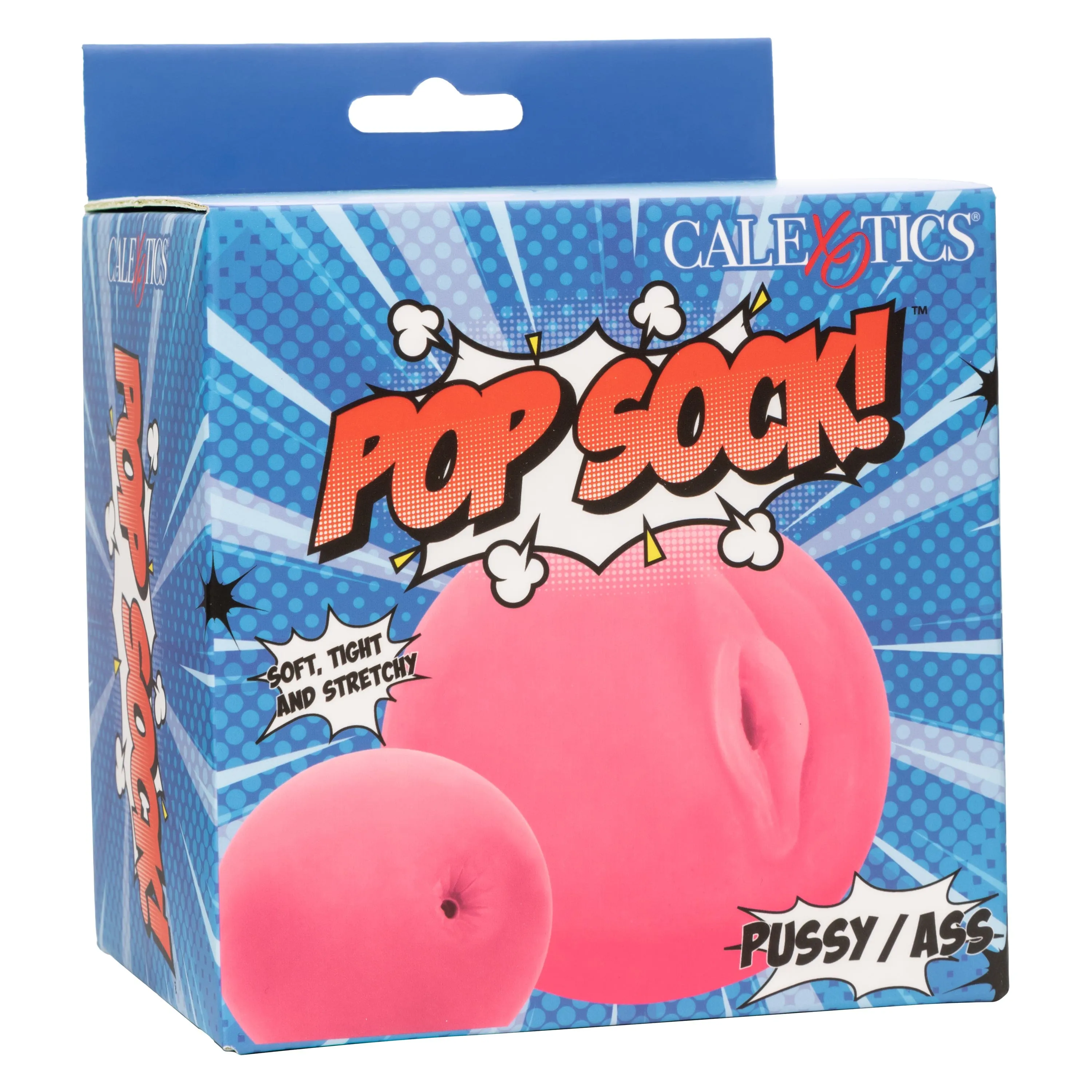 California Exotics - Pop Sock! Pussy/Ass Soft Stroker Masturbator (Pink)
