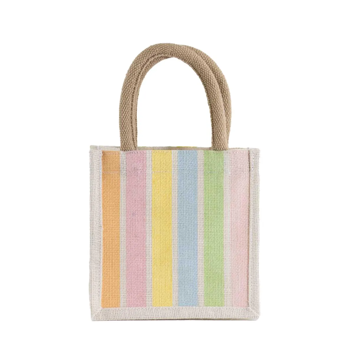 Candy Stripe Petite Gift Tote White/Multi