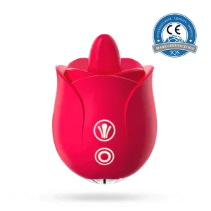 Clitoral Rose Sex Stimulator for Women with Tongue
