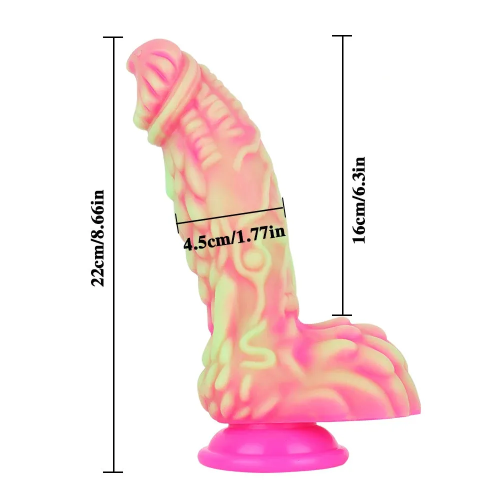 Colorful Monster Strap On Dildo - Fantasy Dragon Dildos Butt Plug Anal Toys