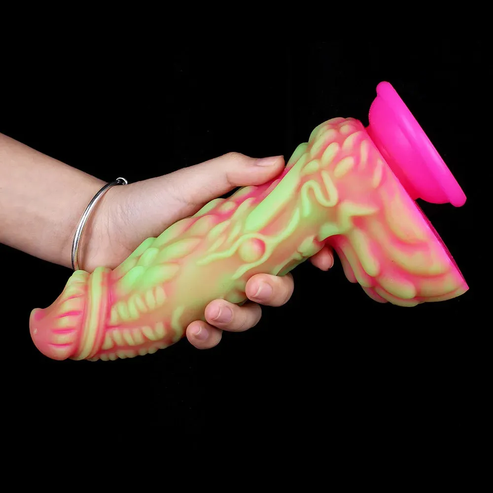 Colorful Monster Strap On Dildo - Fantasy Dragon Dildos Butt Plug Anal Toys