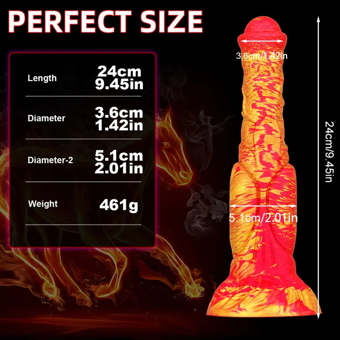 Colorful Realistic Monster Dildo - Soft Silicone Animal Dildos Sex Toys for Adult Erotic Wellness
