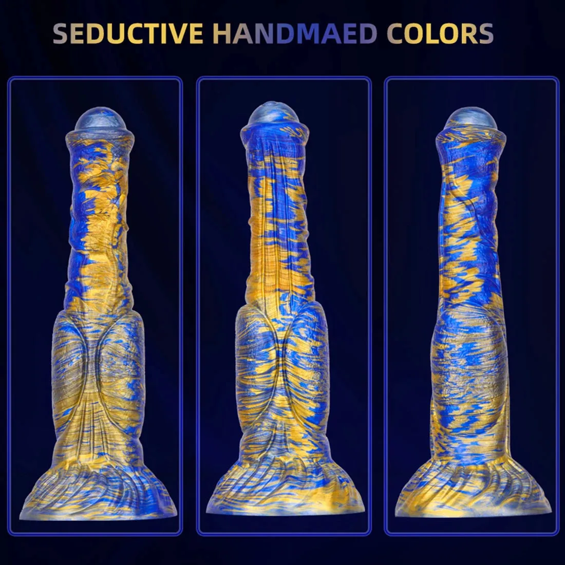 Colorful Realistic Monster Dildo - Soft Silicone Animal Dildos Sex Toys for Adult Erotic Wellness