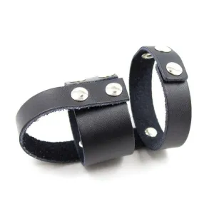 Come Closer Cock Ring | BDSM Vegan Leather | Scrotum Split Sling