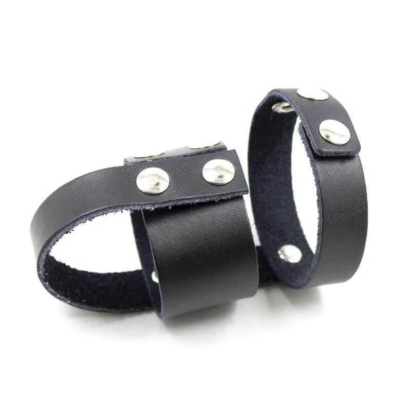 Come Closer Cock Ring | BDSM Vegan Leather | Scrotum Split Sling