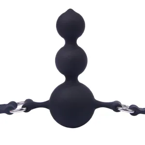 Come Closer Triple Ball Gag | Silicon | Soft Vegan Leather | Adjustable