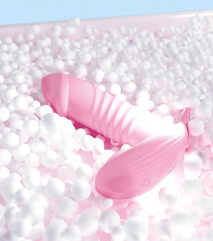 Domlust Thrusting Dildo Remote Control Panty Vibrator- 2cm Extension Distance for Extreme Sexual Enjoyment