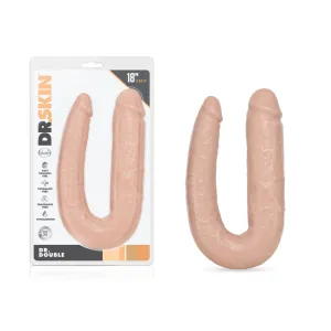 Dr. Skin Dr. Double Realistic 18 in. Dual-Ended Dildo Beige