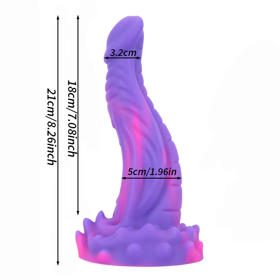 Dragon Monster Dildo Butt Plug - Exotic Silicone Anal Plug Prostate Massager