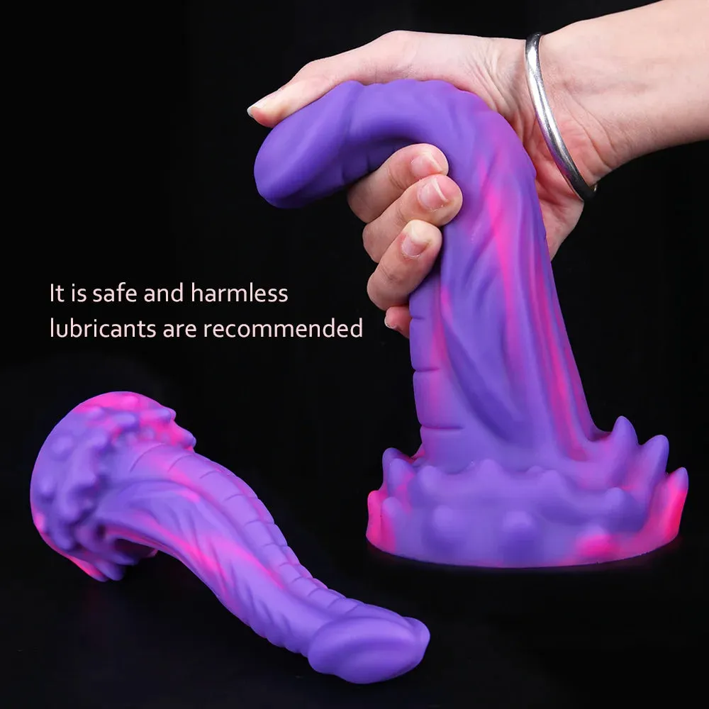 Dragon Monster Dildo Butt Plug - Exotic Silicone Anal Plug Prostate Massager