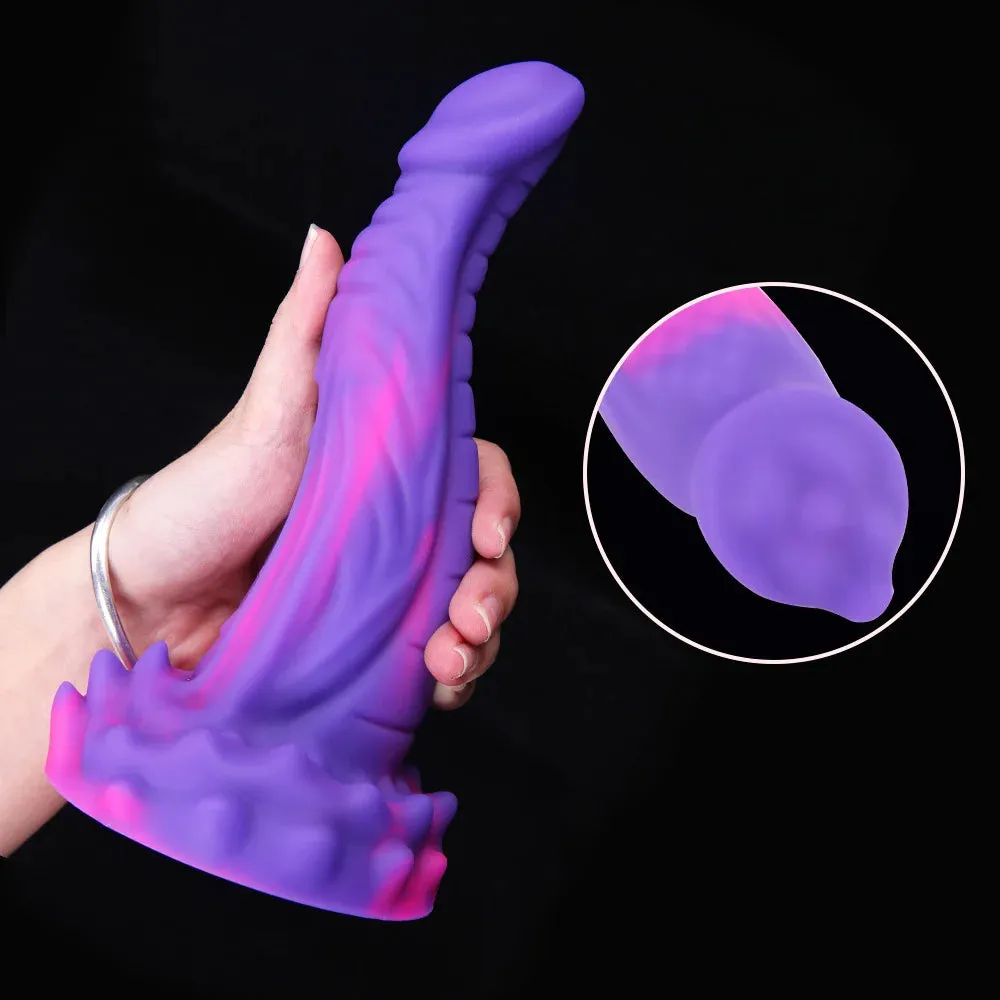 Dragon Monster Dildo Butt Plug - Exotic Silicone Anal Plug Prostate Massager