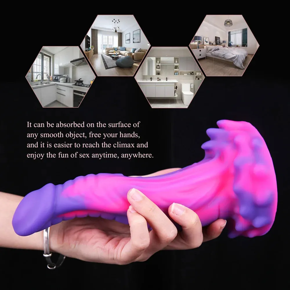 Dragon Monster Dildo Butt Plug - Exotic Silicone Anal Plug Prostate Massager