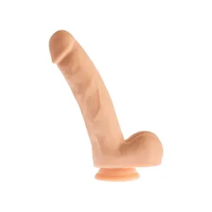 Dream Toys 8.3-inch Flesh Pink Realistic Dildo with Suction Cup and Balls