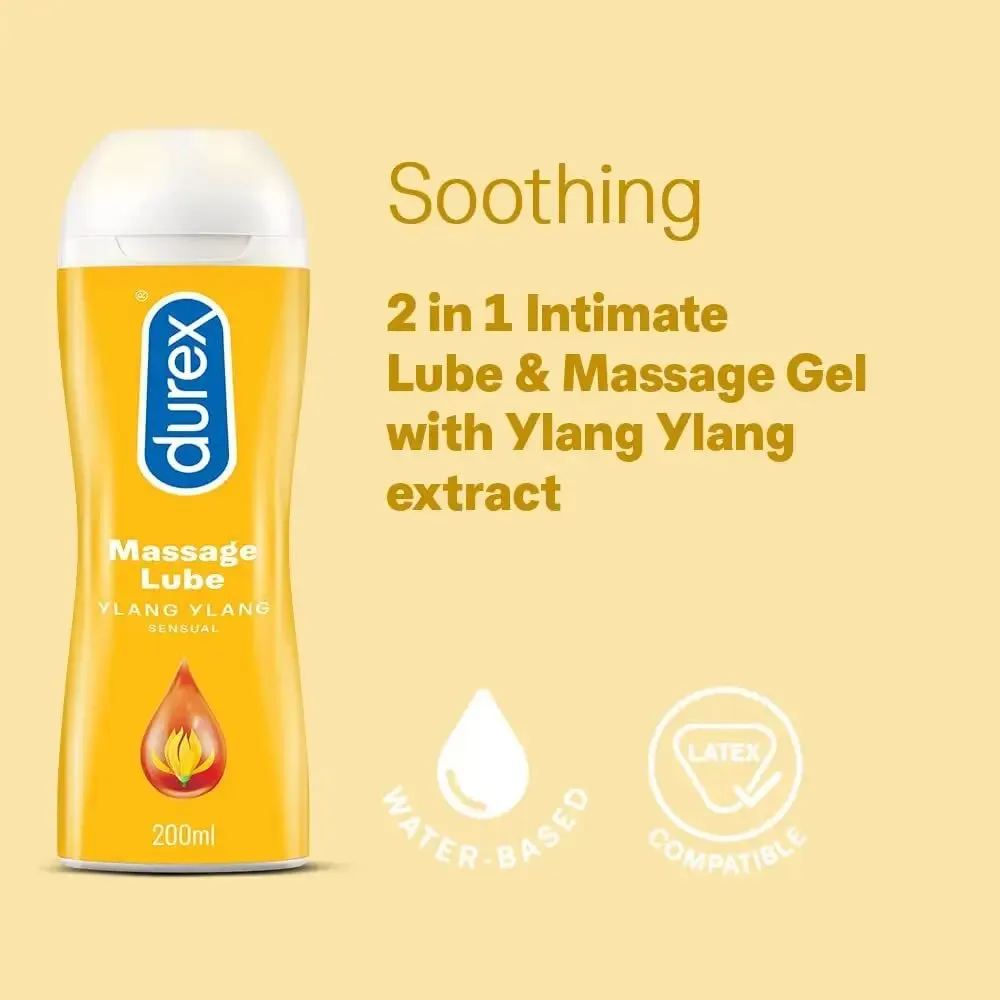 Durex Ylang Ylang Sensual Water-based Massage Lube 200ml