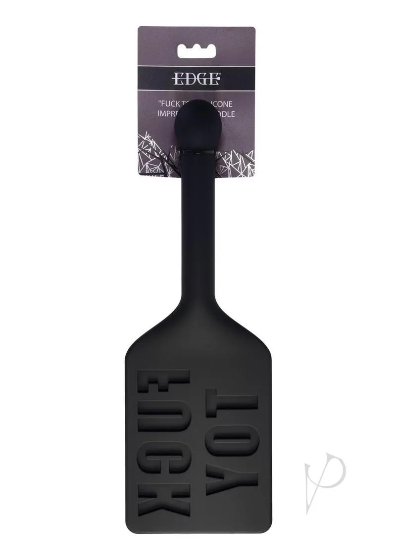 Edge Fuck Toy Silicone Paddle Black