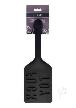 Edge Fuck Toy Silicone Paddle Black