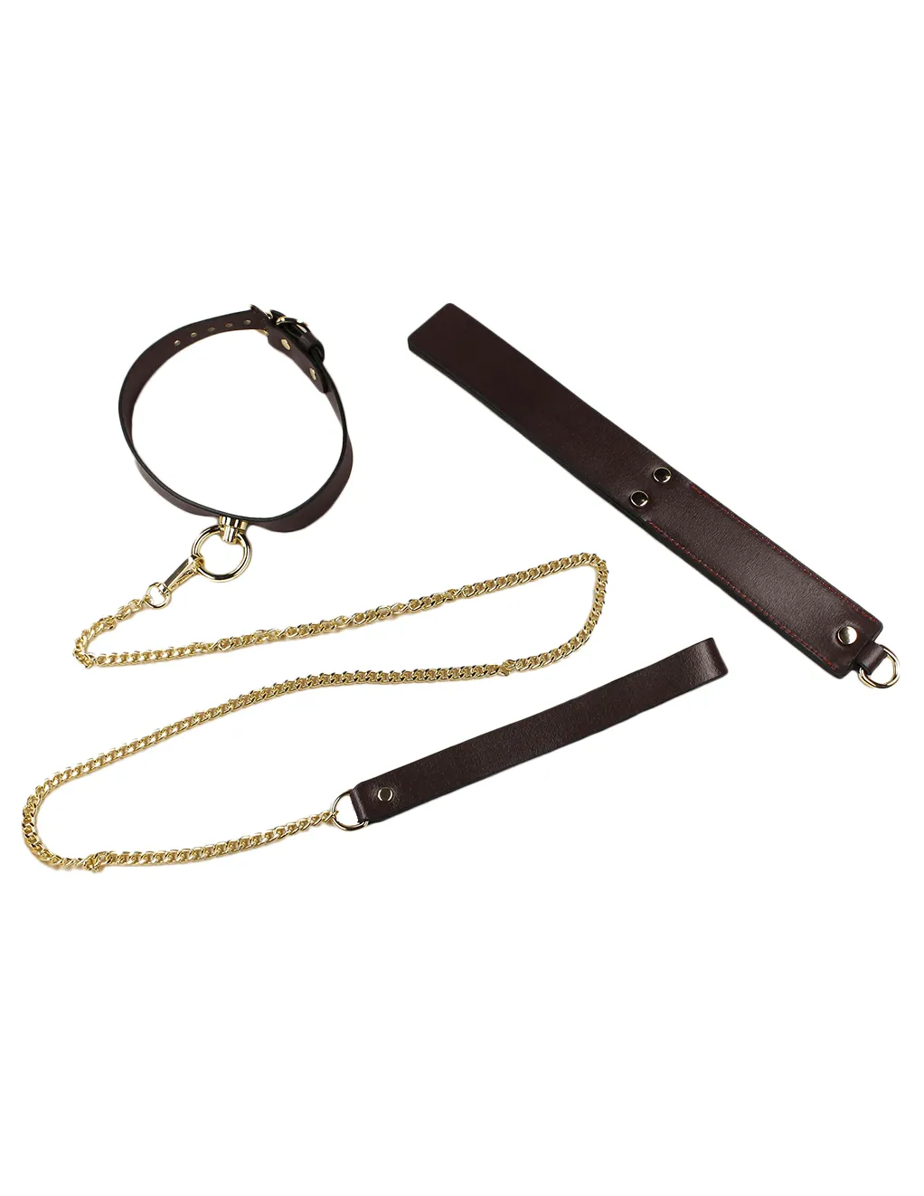 Edonista Venice Brown & Gold 13pc Bondage Set