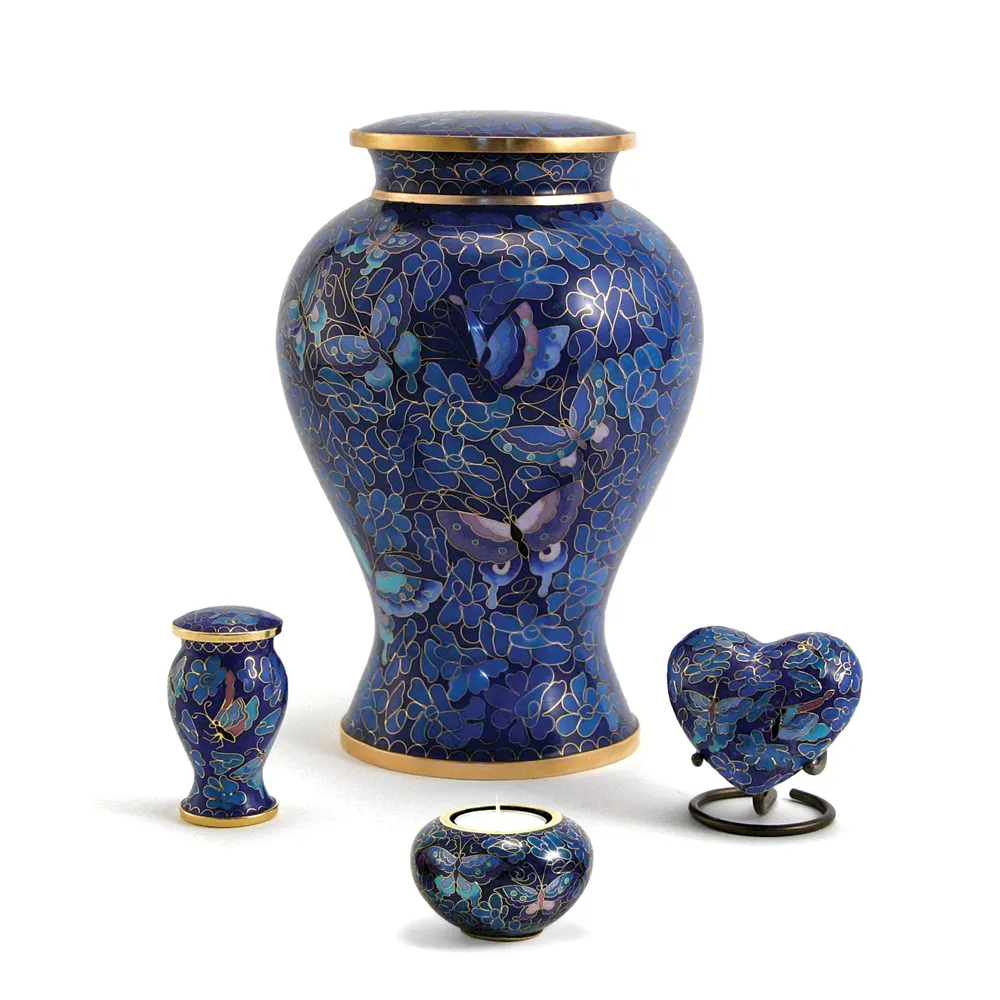 Etienne Butterfly, Cloisonne Cremation Urn  | A beautiful cloisonne ash urn