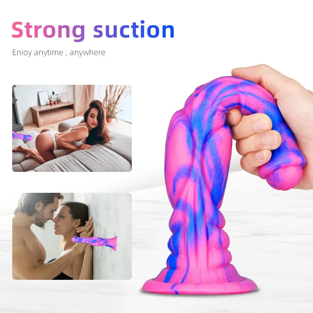 Exotic Animal Dildo Butt Plug - Large Horse Dildos Colorful Female Male Anal Toys