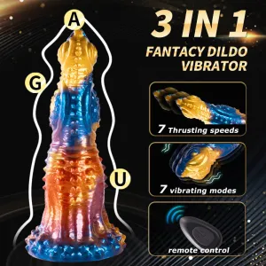 Exotic Monster Dildo Butt Plug - Remote Control Thrusting Realistic Animal Dildos