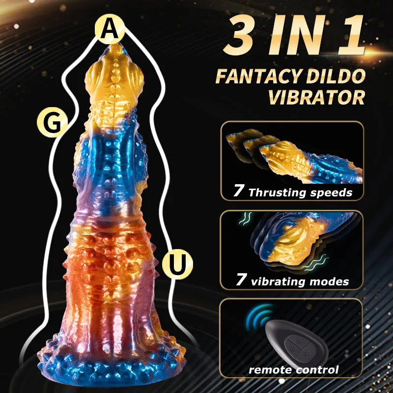 Exotic Monster Dildo Butt Plug - Remote Control Thrusting Realistic Animal Dildos
