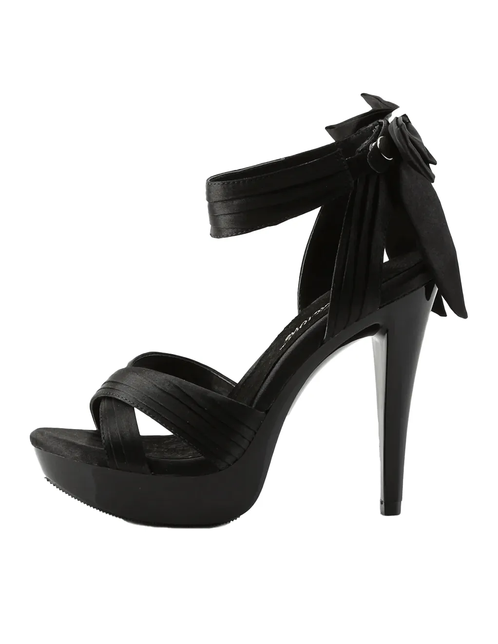 Fabulicious Cocktail-568 Open Toe Heel Sandal With Bow