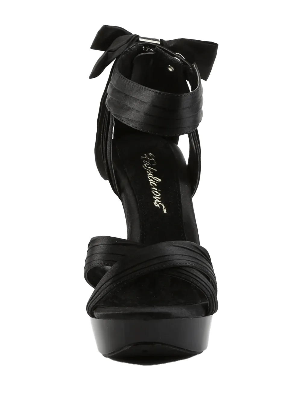 Fabulicious Cocktail-568 Open Toe Heel Sandal With Bow