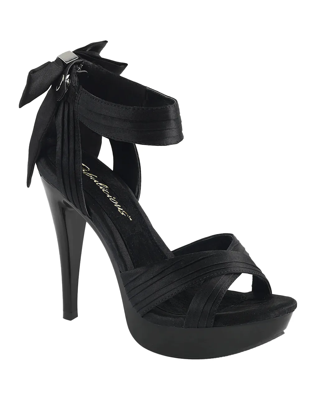 Fabulicious Cocktail-568 Open Toe Heel Sandal With Bow