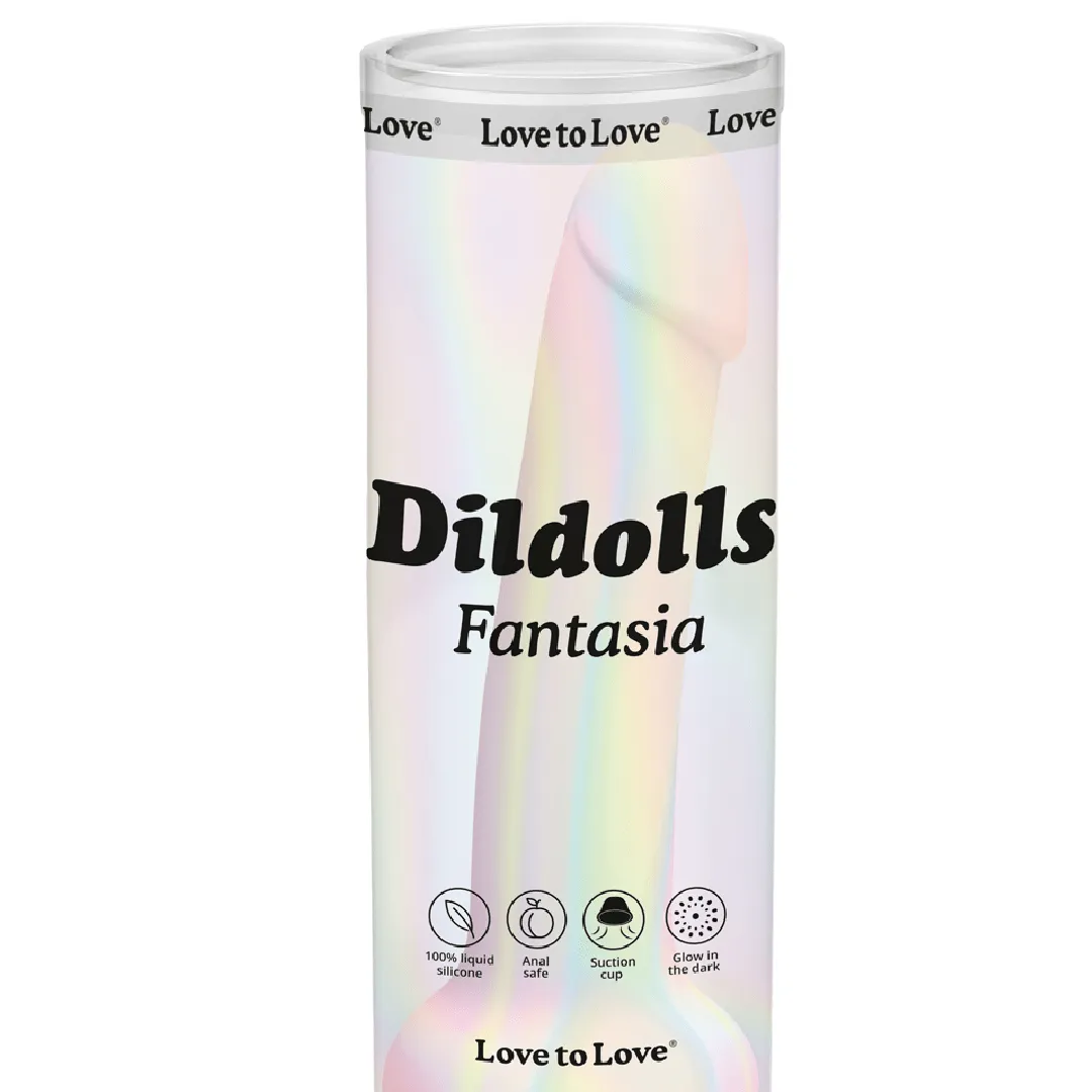 Fantasia Glow in the Dark Silicone Dildo (Damaged Box)